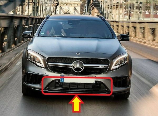 NEW GENUINE MERCEDES-BENZ GLA 45 AMG 2018 FRONT BUMPER CENTER LOWER GRILLE A1568851901 - Image 2