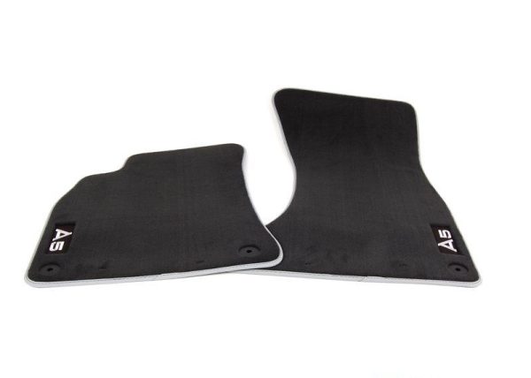 NEW GENUINE AUDI A5 08-17 FRONT PREMIUM BLACK TEXTILE FLOOR MATS LHD 88T1061275MNO