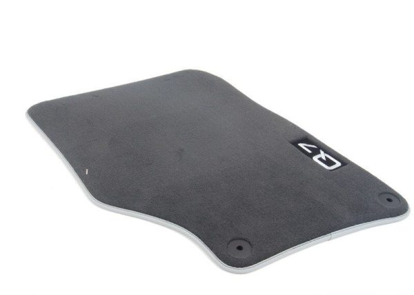 NEW GENUINE AUDI Q7 2010-2015 FRONT & REAR PREMIUM BLACK TEXTILE FLOOR MATS LHD 4L1061270PBMNO - Image 2