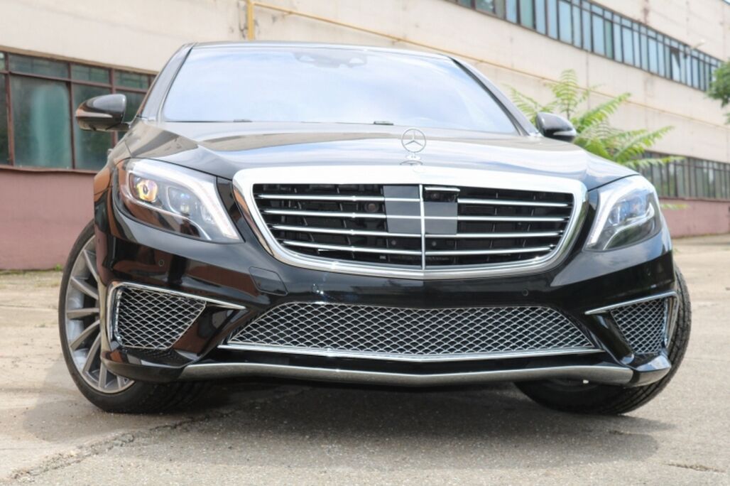 Front Bumper Spoiler Lip Upper Plate Chrome suitable for MERCEDES Benz S-Class W222 (2013-up) S65 Design - Image 7