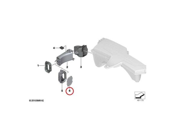 NEW GENUINE BMW F20 F22 F30 F34 F36 F87 F80 F82 MANIFOLD AIR INTAKE GRILL 13718507321 - Image 2