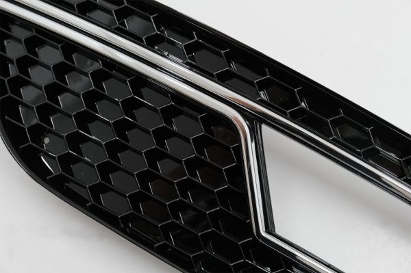 Fog Lamp Covers suitable for AUDI A4 B8 facelift (2012-2015) RS4 Design Black & Chrome - Image 4