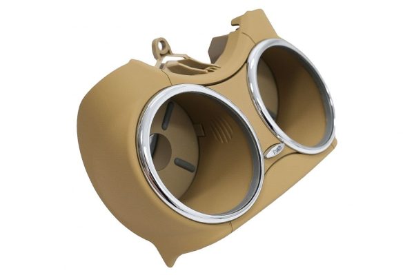 Front Dual Cup Holder suitable for Mercedes Benz CLS C219 W219 (2003-2010) Beige - Image 2