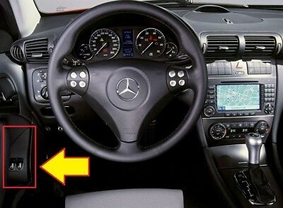 NEW GENUINE MERCEDES MB C W203 COUPE FRONT INTERIOR DOOR WINDOW SWITCH TRIM LHD A20372705289051 - Image 2