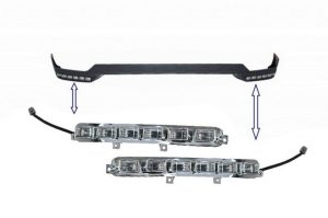 LED DRL for Front Bumper Spoiler Extension suitable for Mercedes G-Class W463 (1989-2017)