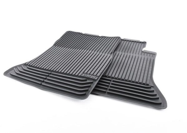BMW NEW GENUINE 5 SERIES F07 FRONT ALL WEATHER BLACK RUBBER FLOOR MATS LHD 51472152348
