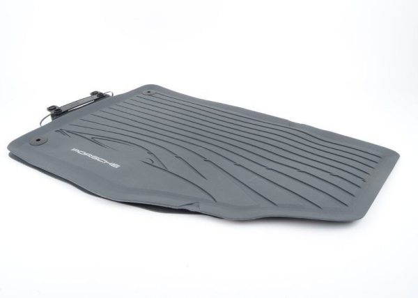 NEW GENUINE PORSCHE 911 991 CARRERA 12-17 FRONT BLACK RUBBER FLOOR MATS LHD 981044800451E0 - Image 2