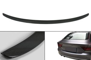 Trunk Boot Lid Spoiler suitable for AUDI A7 4G8 S7 RS7 (2011-2017) Real Carbon