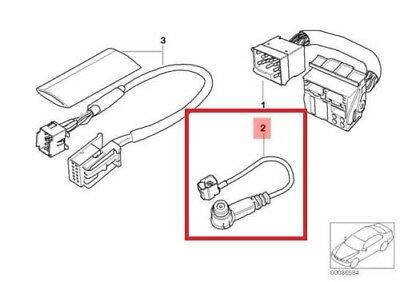 BMW NEW GENUINE E38 E39 E46 E53 R50 R53 ANTENNA ADAPTER TUBING 61126913955 - Image 2
