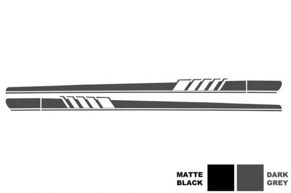 Set Sticker Side Decals & Upper Bonnet Roof Tailgate Dark Grey suitable for MERCEDES C205 Coupe A205 Cabriolet (2014-up) A45 Design Edition 1 - Image 8