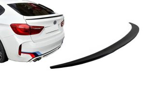 Trunk Boot Spoiler suitable for BMW X6 F16 (2015-Up) Sport Design Piano Black