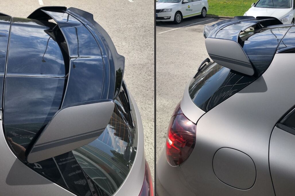 Add-On Lip Extension for Roof Spoiler suitable for Mercedes A-Class W176 (2012-2018) W177 (2018-Up) GLA SUV X156 (2014-2019) H247 (2020-Up) Piano Black - Image 10