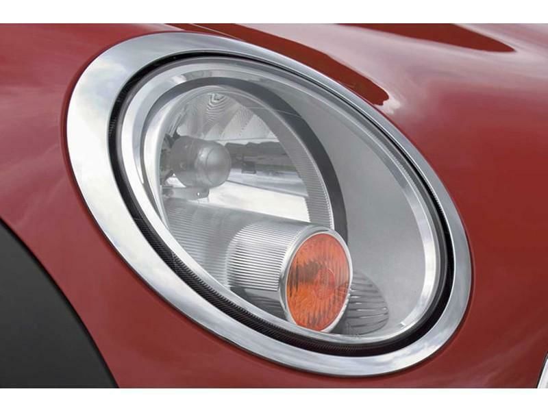 MINI NEW GENUINE R55 R56 R57 R58 R59 O/S RIGHT CHROME HEADLIGHT TRIM RING 51137149906 - Image 2