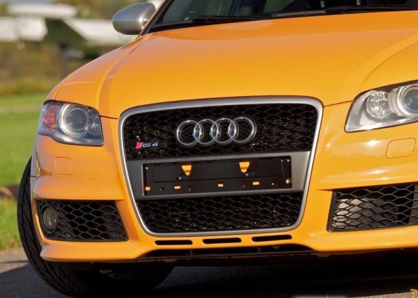 NEW GENUINE AUDI A4 S4 FRONT BUMPER LICENSE PLATE HOLDER 8E0807285AT1QP - Image 5