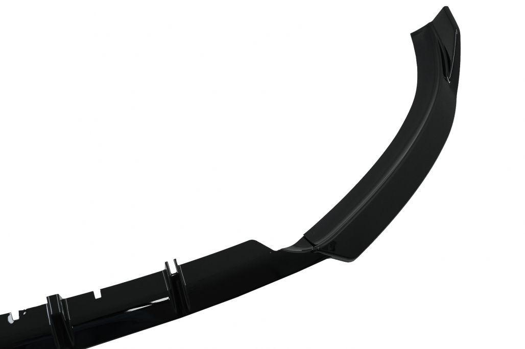 Front Bumper Add-On Spoiler Lip suitable for Audi A4 B8 (2007-2012) Sedan Avant Piano Black - Image 5