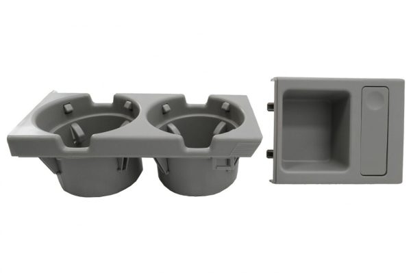 Holder Cup and Coin Box suitable for BMW 3 Series E46 (1998-2005) Grey - Image 2