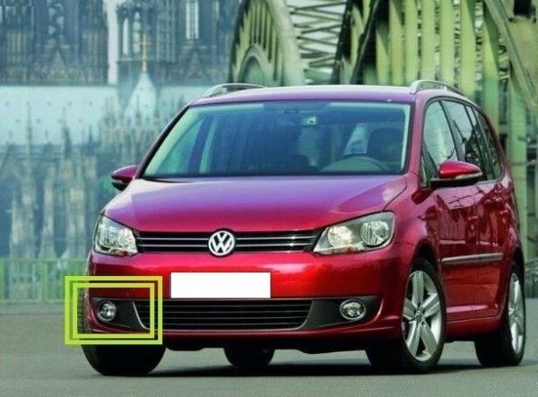 NEW GENUINE VW TOURAN 11-16 FRONT BUMPER O/S RIGHT LOWER FOG LIGHT GRILL BLACK 1T0853666S9B9 - Image 4