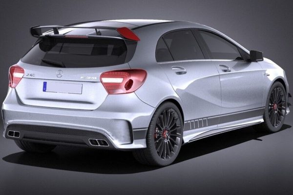 Side Decals Sticker Vinyl Dark Grey suitable for Mercedes CLA W117 C117 X117 (2013-2016) A Class W176 (2012-up) 45 Design Edition 1 - Image 9