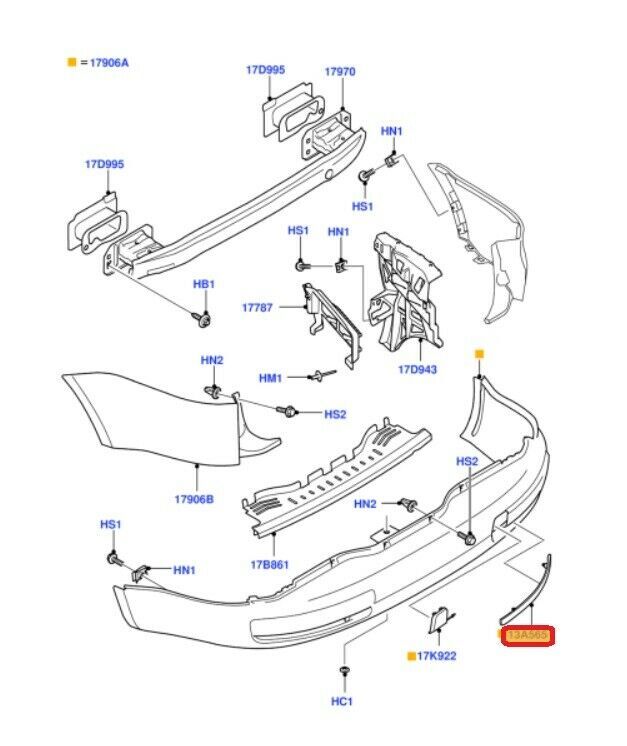 NEW GENUINE FORD GALAXY WA6 2006-2015 REAR BUMPER REFLECTOR RIGHT O/S 1675882 - Image 2