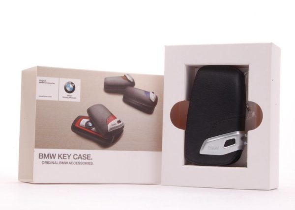 BMW NEW GENUINE 1  3 4 5 6 7 X4 X3 KEY FOB CASE LEATHER BLACK PROTECTOR 82292219911 - Image 4