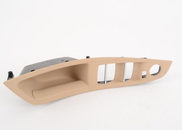 BMW NEW GENUINE 5 SERIES F10 F11 INTERIOR DOOR HANDLE LEFT BEIGE LHD 51417225867 - Image 6