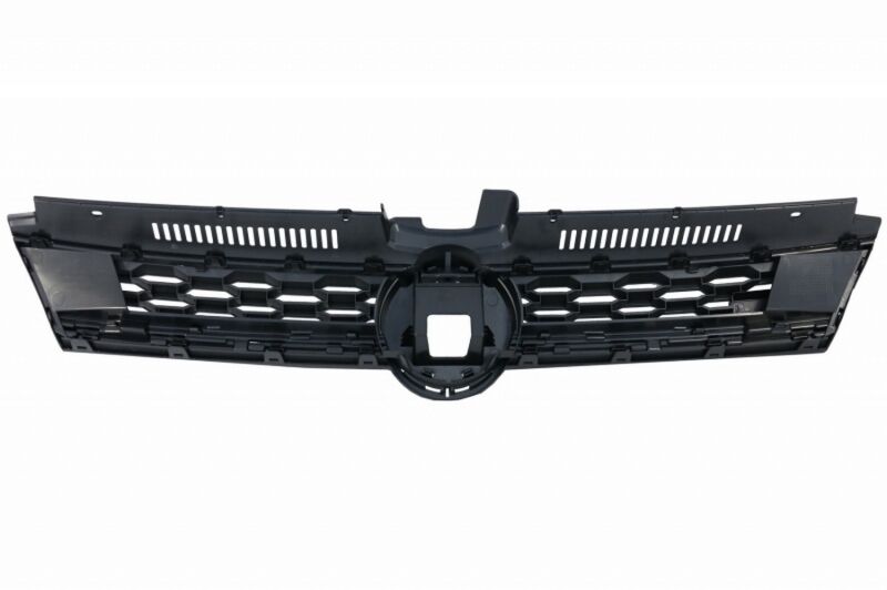 Front Bumper Lip Extension Spoiler with Central Badgeless Grille and Rear Diffuser suitable for VW Golf 7.5 Facelift (2017-2020) Piano Black & Red - Image 4