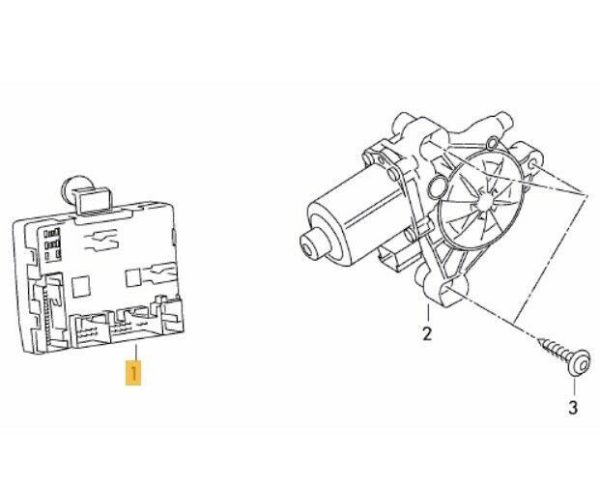 NEW GENUINE AUDI VW DRIVER SIDE FRONT DOOR CONTROL UNIT 5Q0959393F - Image 2