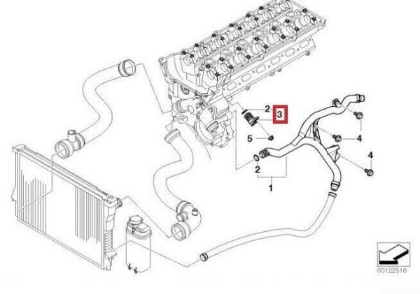 NEW GENUINE BMW 5 7 SERIES PLUG BLIND CYLLINDER HEAD 11537519733 - Image 2