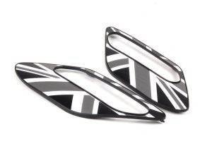 MINI NEW GENUINE R60 R61 SIDE CARRIER MARKER TRIM COVER SET PAIR BLACK JACK 51132184057
