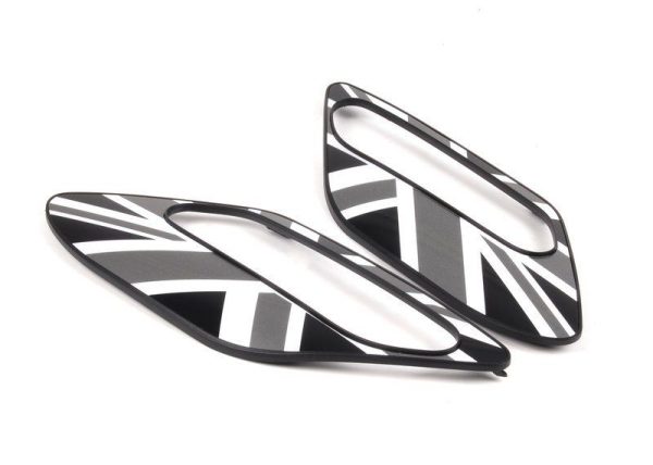 MINI NEW GENUINE R60 R61 SIDE CARRIER MARKER TRIM COVER SET PAIR BLACK JACK 51132184057