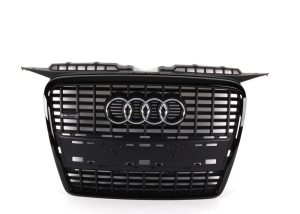 NEW GENUINE AUDI A3 S LINE GRONT BUMPER GLOSS BLACK CENTER GRILL 8P4853651DVMZ