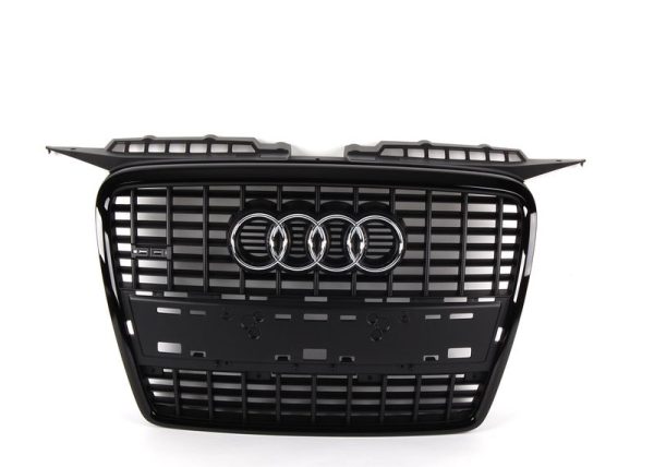 NEW GENUINE AUDI A3 S LINE GRONT BUMPER GLOSS BLACK CENTER GRILL 8P4853651DVMZ