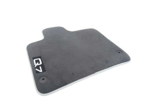 NEW GENUINE AUDI Q7 2010-2015 FRONT & REAR PREMIUM BLACK TEXTILE FLOOR MATS LHD 4L1061270PBMNO - Image 3