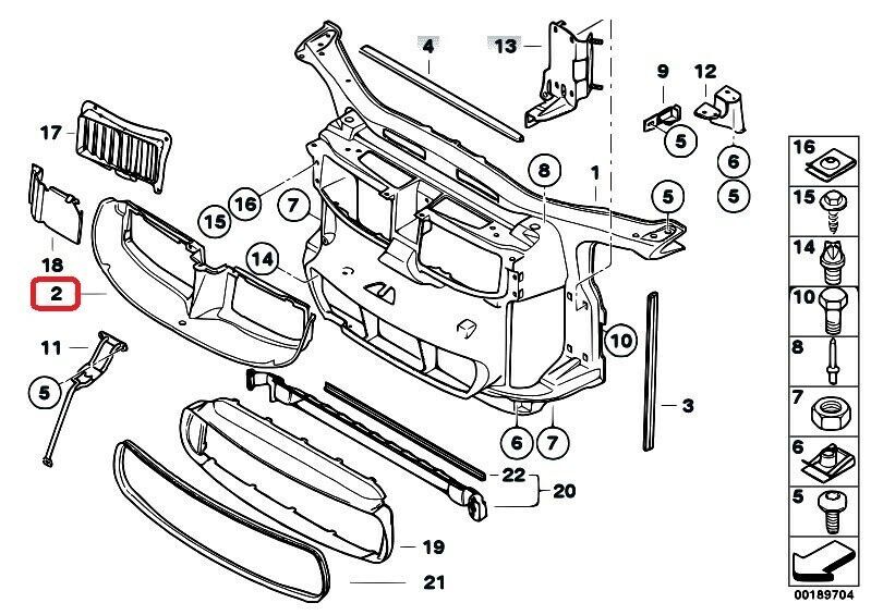 BMW NEW GENUINE 3 E90 E92 E93 M3 FRONT AIR GUIDANCE DUCT SLAM PANEL 51718040935 - Image 2