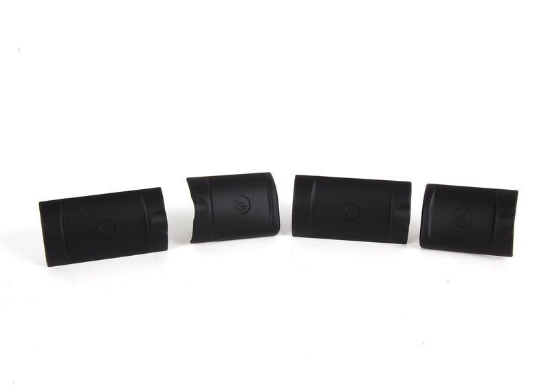 BMW NEW GENUINE 5 E60 SALOON 03-10 REAR SEAT BLACK ISOFIX COVER SET 52207135818