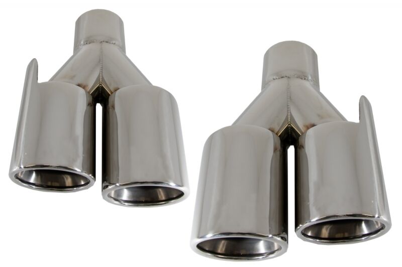 Front Bumper Spoiler Lip with Rear Bumper Diffuser Twin Double Outlet and Exhaust Muffler Tips suitable for BMW 4 Series F32 F33 F36 Coupe Cabrio Grand Coupe (2013-03.2019) M-Performance Design - Image 9