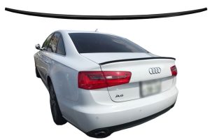 Trunk Spoiler suitable for Audi A6 C7 4G 4 Doors (2011-2018) Piano Black