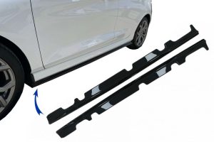 Side Skirts Extensions suitable for Ford Fiesta Mk8 ST / ST-Line (2017-2021) Piano Black