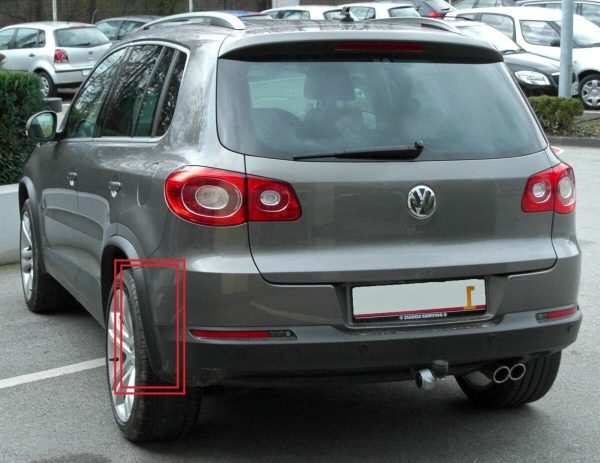 NEW GENUINE VW TIGUAN 08-16 WHEEL ARCH TRIM COVER FENDER LOWER REAR LEFT N/S 5N0853817F9B9 - Image 3
