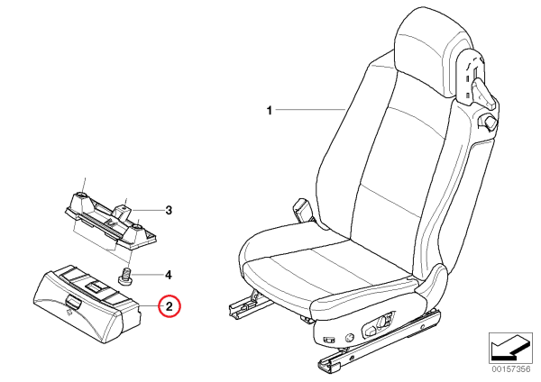 NEW GENUINE BMW 3 SERIES E46 E93 CONVERTIBLE UNDERSEAT FIRST AID KIT BOX ONLY 52106971063 - Image 2