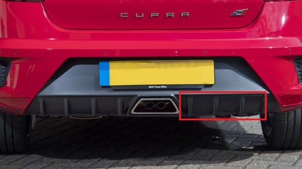 NEW GENUINE SEAT IBIZA CUPRA 09-16 REAR BUMPER DIFFUSER SPOILER CAP 6JL8074419B9 - Image 3