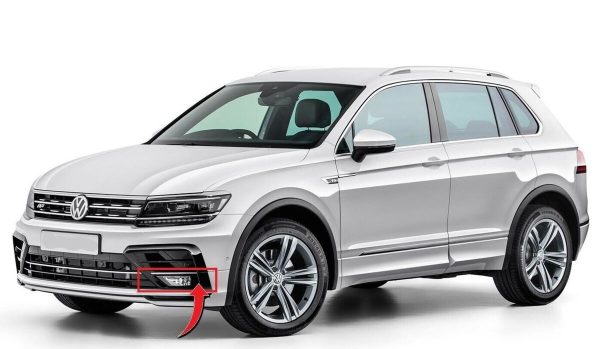 NEW GENUINE VOLKSWAGEN VW TIGUAN R-LINE FRONT BUMPER LOWER GRILL LEFT N/S 5NA853665E041 - Image 4