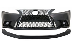 Front Bumper with Lower Spoiler Lip suitable for LEXUS IS XE20 (2005-2013) IS F Sport Facelift XE30 2014-up Design