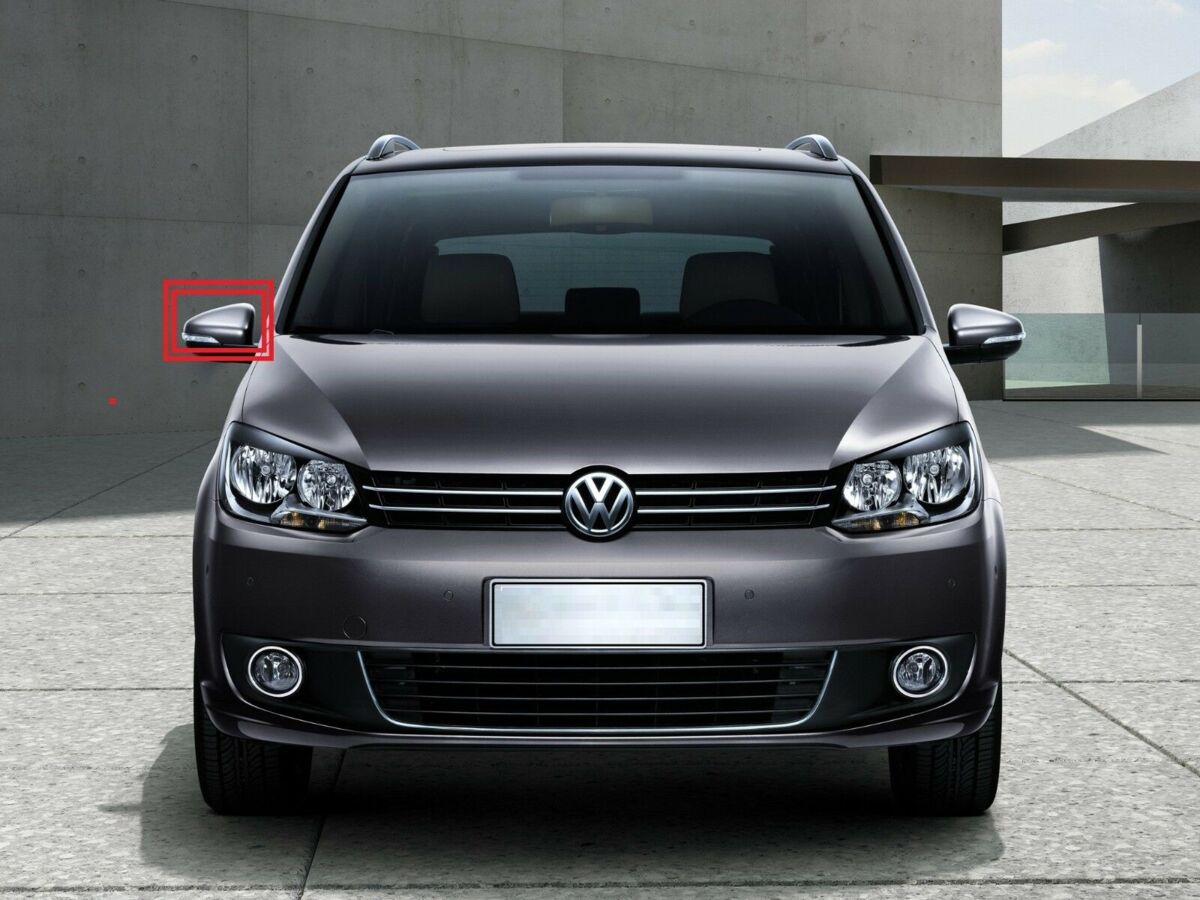 NEW GENUINE VOLKSWAGEN TOURAN 2009-2016 O/S RIGHT DOOR MIRROR CAP TRIM PRIMED 5K0857538GRU - Image 2