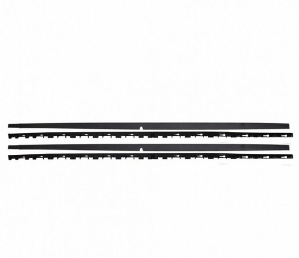 Side Skirts with Side Decals Sticker Vinyl Black suitable for VW Golf 7 VII Hatchback (2013-2017) GTI Design - Image 2