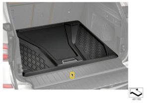 NEW GENUINE BMW X5 G05 TRUNK BOOT FITTED RUBBER LUGGAGE COMPARTMENT MAT 51472458567