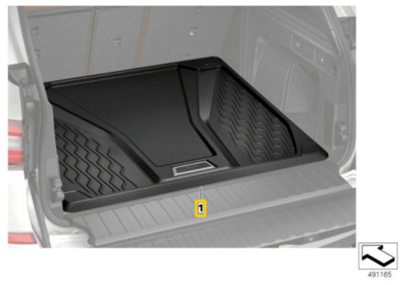 NEW GENUINE BMW X5 G05 TRUNK BOOT FITTED RUBBER LUGGAGE COMPARTMENT MAT 51472458567