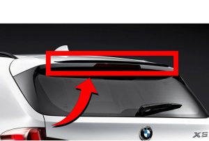 NEW GENUINE BMW X5 F15 M PERFORMANCE REAR GLOSS BLACK ROOF SPOILER 51622284954