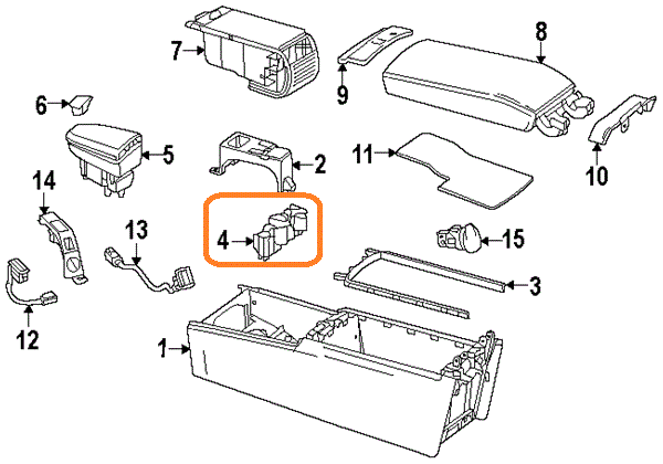 NEW GENUINE MERCEDES MB SLK CLASS W172 CENTER CONSOLE DRINK CUP HOLDER BLACK A17281002139051 - Image 2
