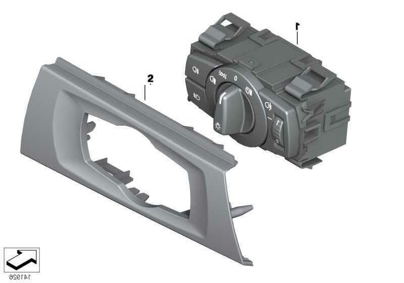 BMW NEW GENUINE 3 E92 E93 E90 E91 DASH HEADLIGHT SWITCH BLACK TRIM RHD 61316938703 - Image 3